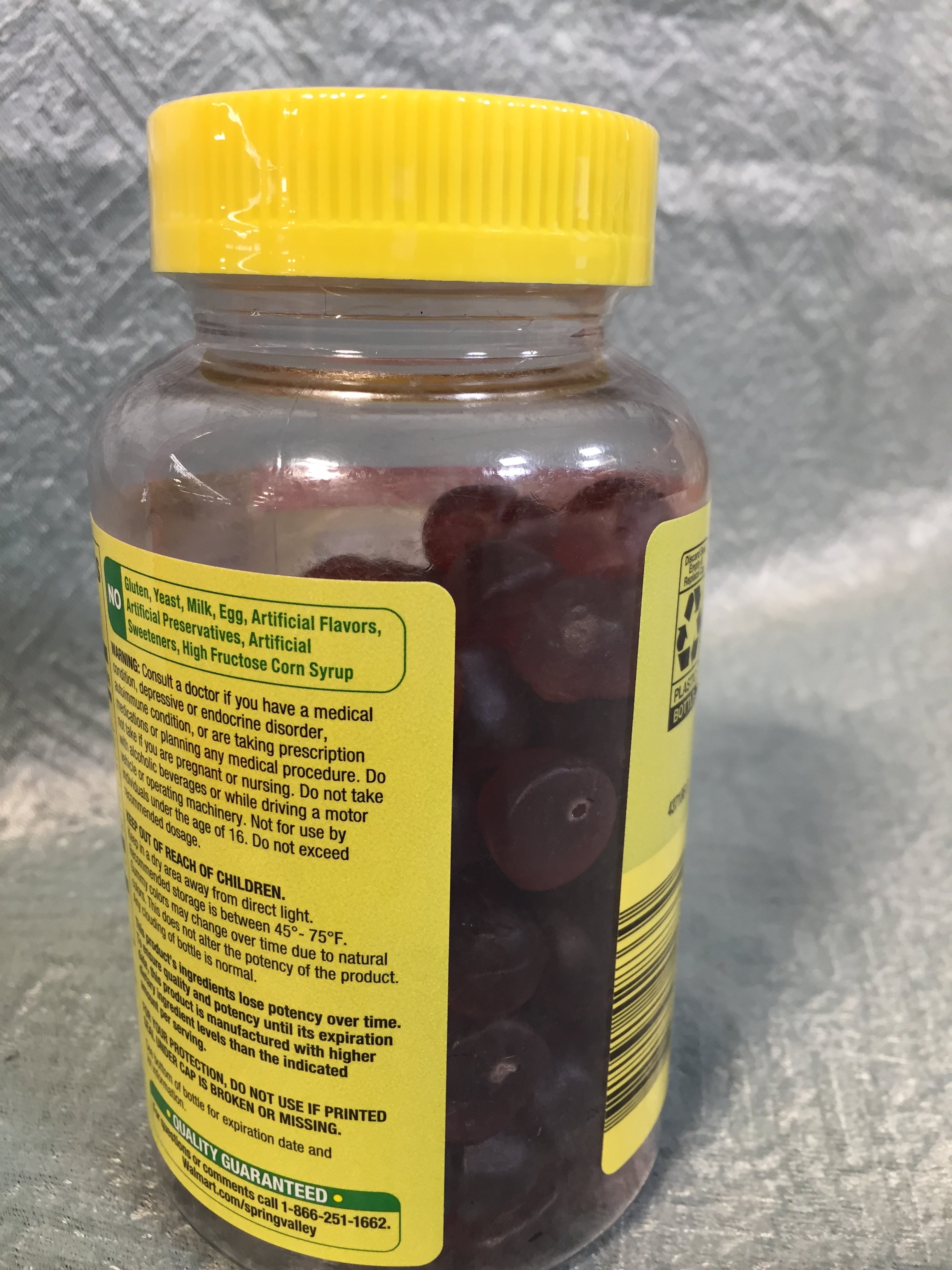 Spring Valley Vegetarian Melatonin Gummies 10mg - 120 Gummies - 09/2022 (7593039200494)
